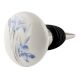 Silk Irise Flower Flat Wine Bottle Stopper
